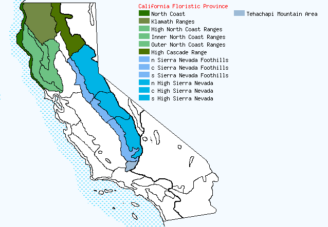 bioregional map for CAREX%20mariposana being generated