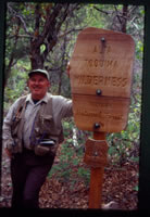 At Toquima Wilderness boundary sign.